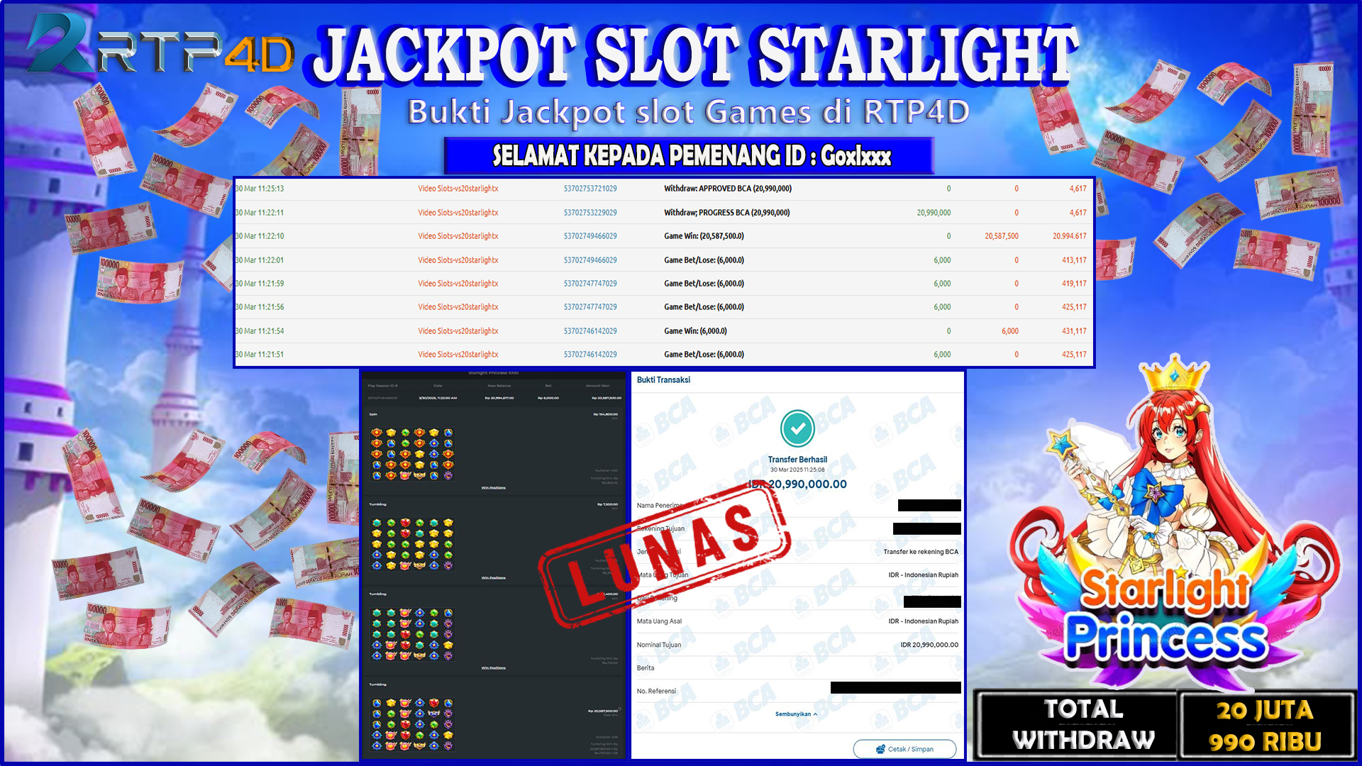 RTP4D Jackpot Slot Rp 20.990.000 ~ LUNAS